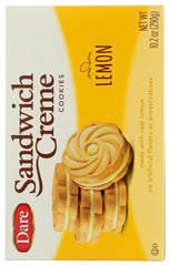 Dare Creme Cookies Lemon multipack stacked, convenient for sharing