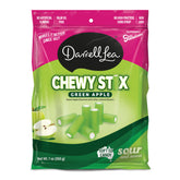 Darrell Lea Fabulicious Sour Candy Stix Green Apple, soft and tangy, ideal for sharing.