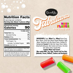 Darrell Lea Fabulicious Sour Stix 7-ounce pack ready to share.