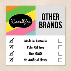Darrell Lea palm oil-free licorice supports clean ingredient choices.