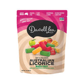 Darrell Lea soft Australian licorice mixed fruit pack offers a chewy snack.