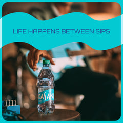 DASANI bottle is made from recycled materials, supporting sustainable hydration.