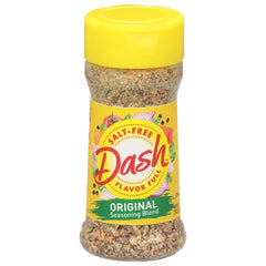 Dash Salt-Free Original bottle front, a salt-free flavor starter for meals