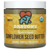 Dastony Organic Sprouted Sunflower Butter jar-front view highlighting pure sprouted seeds for spreads