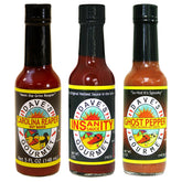 Dave's Gourmet Original Insanity bottle shows bold heat for daring burgers