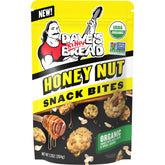 Dave's Killer Bread Honey Nut Snack Bites pack for on-the-go snacking with whole grains.