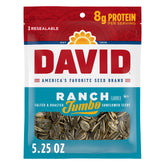 DAVID Ranch Jumbo Seeds bag front for convenient on-the-go snacking
