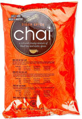 David Rio Tiger Spice Chai bag ready for quick batch prep in a cafe
