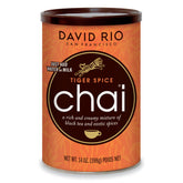 David Rio Tiger Spice Chai Tea Latte Mix front label showing bold flavor from organic spices