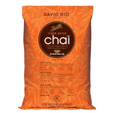 David Rio Tiger Spice Chai Tea Latte Mix packaging shows a bold spice blend.