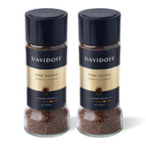 Davidoff Fine Aroma Instant Coffee packaging showcases premium blend for elegant mornings.