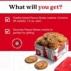 Fresh baked aroma from David's Cookies peanut butter cookies