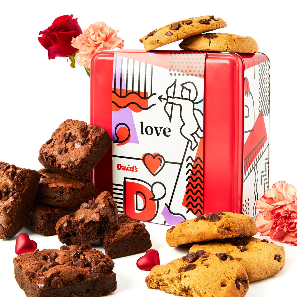 David's Cookies gluten-free assorted cookies in a gift tin, perfect for gifting on special occasions.
