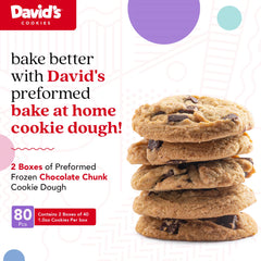 David's Cookies ready-to-bake dough for easy at-home treats.