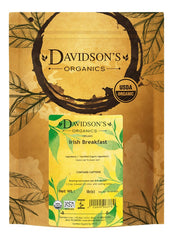 Davidson's Irish Breakfast loose-leaf tea for a bold, satisfying morning brew.