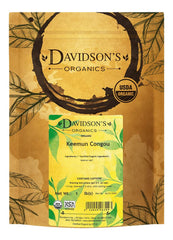 Davidson's Keemun Congou loose-leaf close-up showcasing premium tea for a mellow cup.