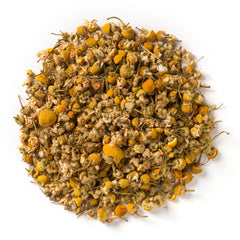 Davidson's Organics chamomile flowers loose leaf—gently dried for a comforting infusion