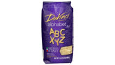 DaVinci Alphabets raw pasta shapes in package, perfect for family meal planning.