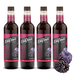 DaVinci Gourmet Classic Blackberry syrup bottle highlighting premium flavor for drinks and desserts
