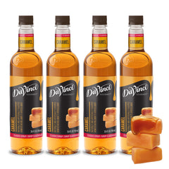DaVinci Gourmet Classic Caramel Syrup bottle on display for premium flavor.