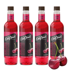 DaVinci Gourmet Classic Cherry Syrup bottle for versatile beverage flavoring.