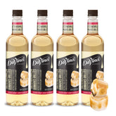 DaVinci Gourmet toasted marshmallow syrup bottle on counter enhances beverages