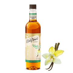 DaVinci Gourmet Naturals Madagascar Vanilla Syrup bottle showing premium vanilla flavor for beverages