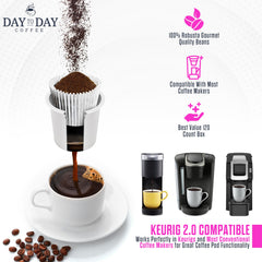 Day To Day Coffee 120-count bulk pack for steady daily use.
