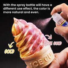 Dazzjoy Pink Edible Glitter brightens cupcakes with a sparkling finish.