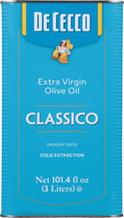 De Cecco Classico olive oil bottle pour, ideal for everyday cooking.