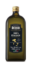 De Cecco Extra Virgin Olive Oil bottle highlighting rich Italian aroma for roasting and grilling