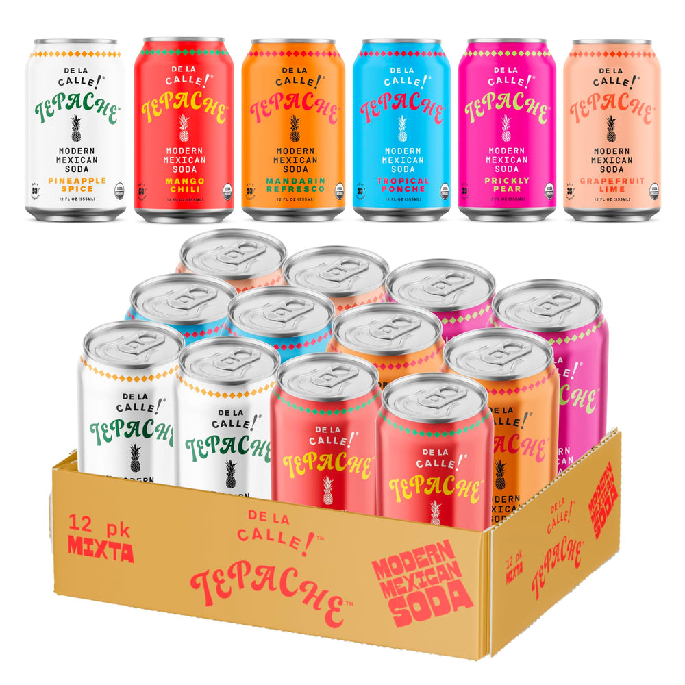 De La Calle Tepache Mixta Pack bottle closeup with crisp pineapple aroma for refreshing sipping
