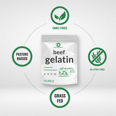 DEAL SUPPLEMENT gelatin dissolves smoothly in recipes, enabling silky textures in desserts and sauces.