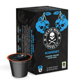Death Wish Coffee Blueberry Vanilla pods ready for bold brew