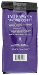 Death Wish Coffee Ground Espresso aroma closeup signals intense flavor for espresso.
