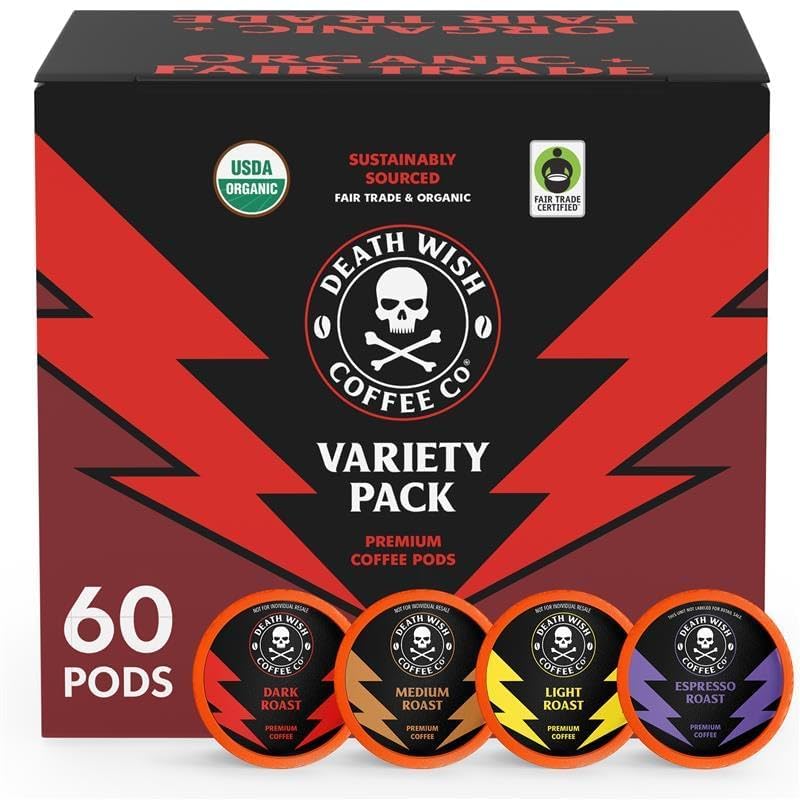 death wish coffee mixed-roast variety-pack box enabling bold flavor options