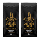Death Wish Coffee Valhalla Odinforce ground bag ready for a bold morning brew