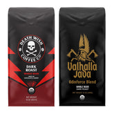 Death Wish Organic Dark Roast bundle with bold aroma for energized mornings.