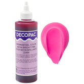 DecoPac Neon Bright Pink gel bottle adds vibrant color to buttercream and fondant.