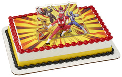 Ninja-action pose topper enhances birthday treats with action-ready style.