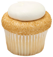 DecoPac Sparkling Gold sugar dusted on royal icing for sparkle.
