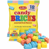 Dee Best Candy Bricks in assorted fruit flavors for festive party favors.