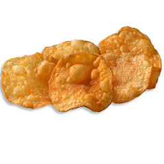 Close-up of Deep River Snacks Mesquite BBQ kettle chips highlighting bold mesquite notes.