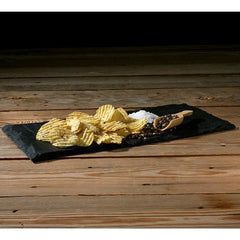 Deep River Snacks Salt & Cracked Pepper kettle chips with crinkle-cut texture, great for sharing.