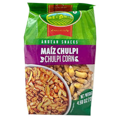 DEL CAMPO Chulpi corn snack pack front view showing the savory crunch.