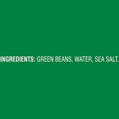 Twelve-pack display of Del Monte Blue Lake green beans for pantry use
