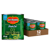 Del Monte Blue Lake green beans in a front-pack display for quick meals