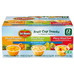 Del Monte fruit cup peaches no added sugar, ideal for quick breakfast boost.