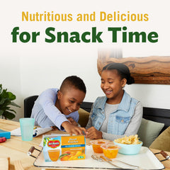 Del Monte Fruit Cup Snacks no sugar added close-up highlights natural fruit flavor.
