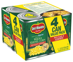 Cooked Del Monte Golden Sweet corn side dish on a plate adds color and texture.